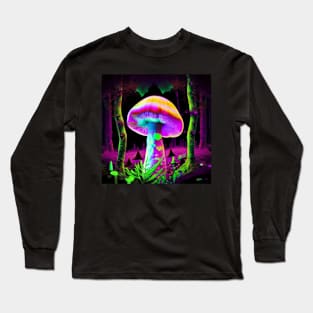 Shrooms Blacklight Poster Art 12 Long Sleeve T-Shirt